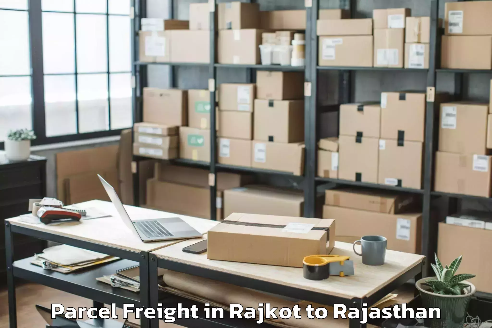 Quality Rajkot to Mandawar Parcel Freight